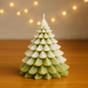 Vela artesanal en forma de árbol de Navidad – modelo NAV-ARB-01